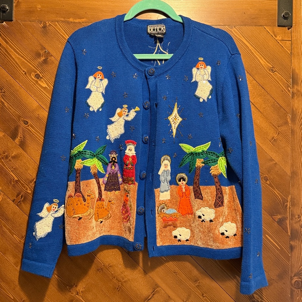 Berek Collection Rare Baby Jesus Christmas Sweater